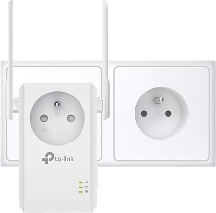 Wifi Bereik Vergroter - Router Extender - Draadloos Netwerk - Met Extra Stopcontact - 11 x 6.5 x 7.5 cm