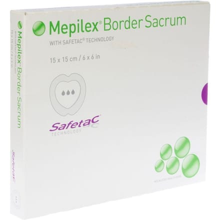 Mepilex Schuimverb Sil Abs Ster 15x15cm 5 294300