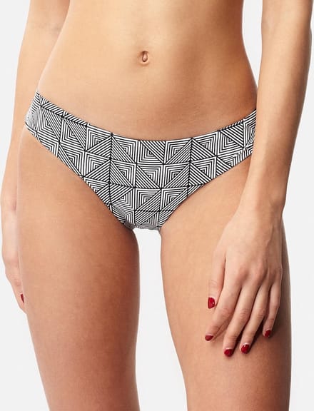 O'Neill Bikinibroekje Hipster cheeky bottom - Black Aop W/ White - 44