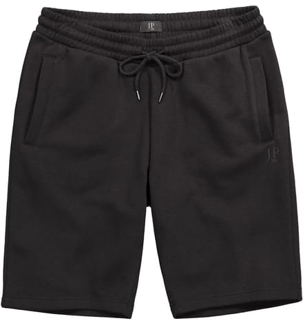 JP 1880 - Heren - Sweatbermuda Buik-Fit basic OEKO-TEX - Zwart - Maat XL