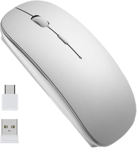 Draadloze Oplaadbare Muis Optische PC Muis Dunne USB Nano Ontvanger