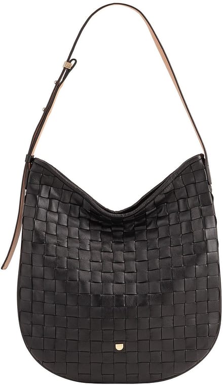 DuDu Sylvie Schoudertas Leer 36.5 cm - Dames - black rose