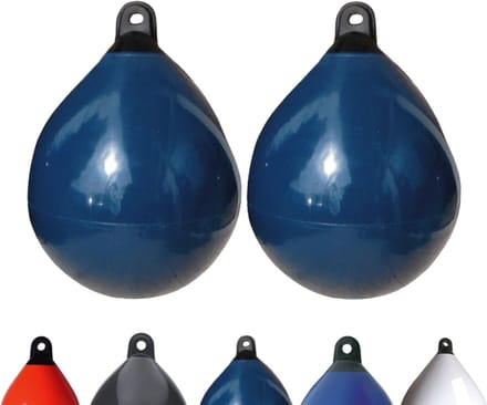 Set van 2 Majoni bolvormige stootkussens, diameter 65 cm, marineblauw