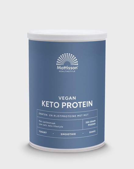 Mattisson - Vegan Keto Proteïne Shake - Erwten Rijst & MCT - Bron van Eiwitten - Vanille - 350 Gram