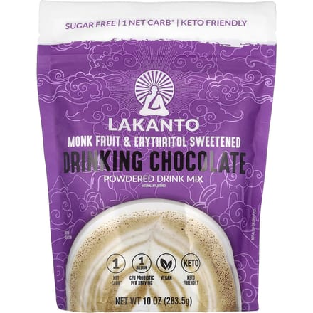 Lakanto, Drinkbare Chocoladepoeder Drankmix, Gezoet met Monniksfruit en Erythritol, 10 oz (283.5 g)