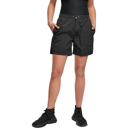Urban Classics - Crinkle Nylon Korte broek - XS - Zwart