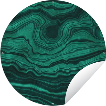 Tuincirkel Agaat - Edelstenen - Geode - 90x90 cm - Ronde Tuinposter - Buiten