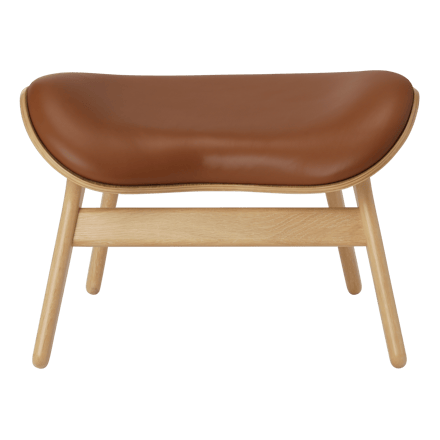 UMAGE A Conversation Piece Ottoman - eiken - Leder Hope cognac