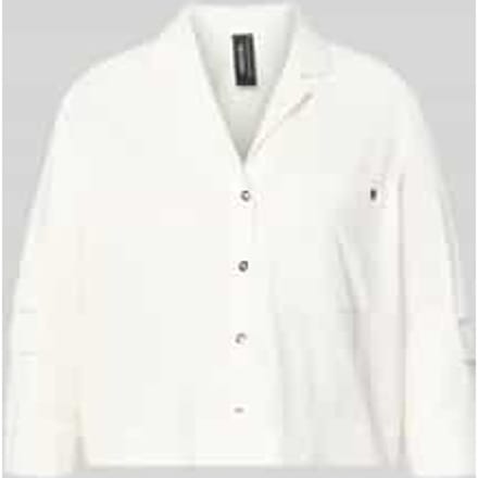 Blouse met reverskraag en 3/4-mouw
