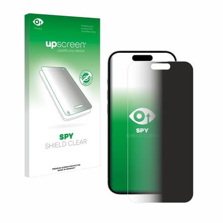 upscreen - privacy screenprotector voor Apple iPhone 15 Pro Max - Folie Beschermfolie Blauwlichtfilter