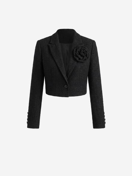 OMBRE Blazer - Regular Fit - Knopen - Effen Zwart M