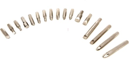HBM 18-delige slagschroevendraaier set 1/2 inch Sleufkop, Hex, Philips