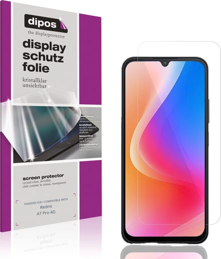 dipos – 4x Beschermfolie geschikt voor Redmi A7 Pro 4G | Krasbestendige & heldere Screenprotector Ultra-Thin