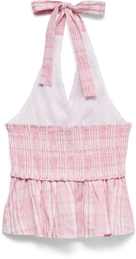 VERO MODA - VMANDIE HALTERNECK CHECK TOP WVN - Dames - Blouses