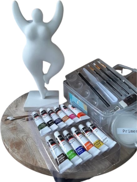 DIY Dikke dames schilderworkshop | 1 stuk(s) | 20 cm | compleet schilderpakket | Creatieve middag | Nana's | Dolly's