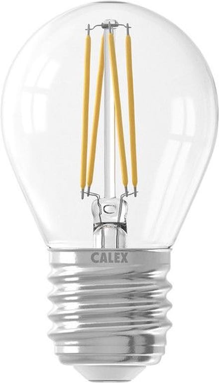 Calex E27 LED Kogellamp Helder | 3.5W 250Lm 2700K | 220-240V 827 P45 | Dimbaar