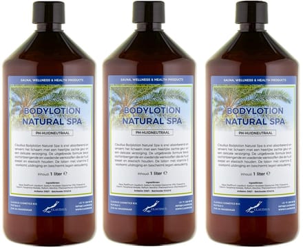 Bodylotion Natural Spa 1 Liter - set van 3 stuks