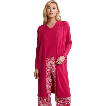 River Woods Fuchsia Long Cardigan Long Sleeves Größe: S/M | Leichte Jacken Outlet | Damen