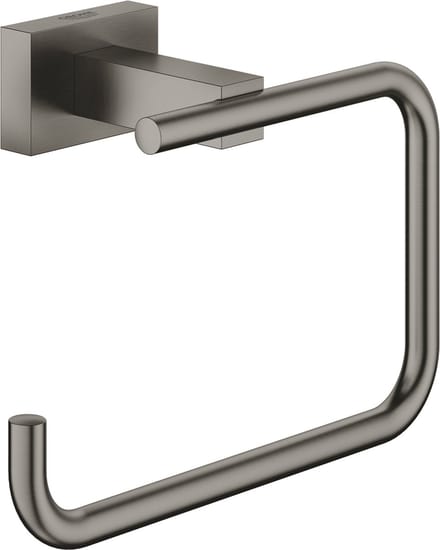 GROHE Essentials Cube Toiletrolhouder - Hard Graphite Geborsteld (mat donker grijs) - 40507AL1