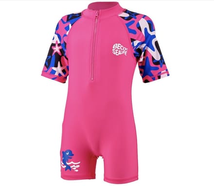 BECO-SEALIFE® rashguard suit - Zwempakje - roze - maat 104/110