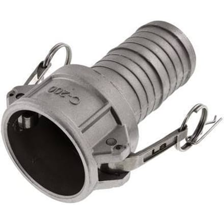 Camlock DN 50 (2'') Koppeling Aluminium met slangpilaar (50 mm) Type C MIL-C-27487