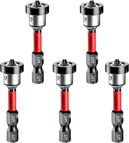 5 Stuk PH2 Gipsplaten Bits - Magnetische Schroevendraaierbits voor Gipsplaat - Ideaal voor Klussen en Verbouwingen