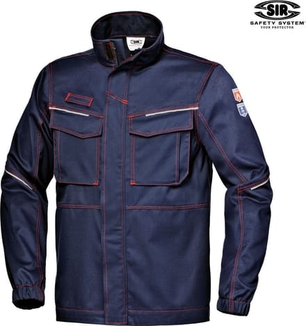 SIR SAFETY POLYTECH MODAC Softshell Werkjas HEREN Veiligheidsjas Donkerblauw - Vlamvertragend - Antistatisch - Reflecterende Details
