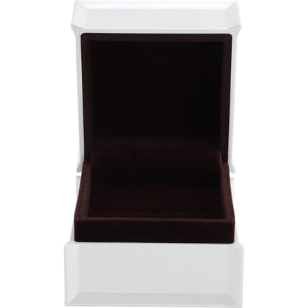 Juwelen Ring Cadeaudoos Luxe Vierkante Kleine Fluwelen Ringdoos voor Verloving Bruiloft Wit white