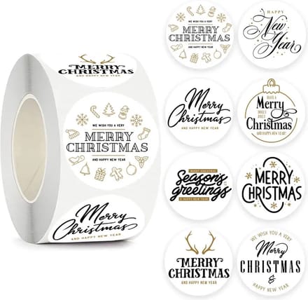 Without Lemon - Kerststickers 2023 - 500 stuks - Sticker size: 2.5cm - Kerst - Cadeau - Versiering - Verpakking
