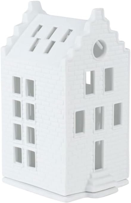 Räder Living lichthuis bakstenen huis porselein 7,5x8x16 cm design