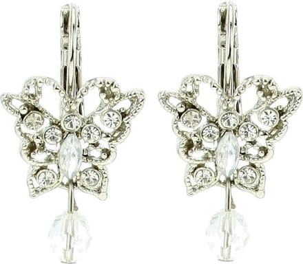 Behave - Oorbellen met vlinderhanger - Romantische stijl - 3 cm lang