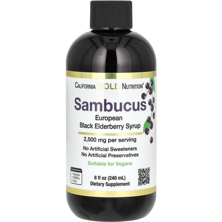 California Gold Nutrition, Sambucus Sureau pour Adultes, 8 fl oz (240ml)