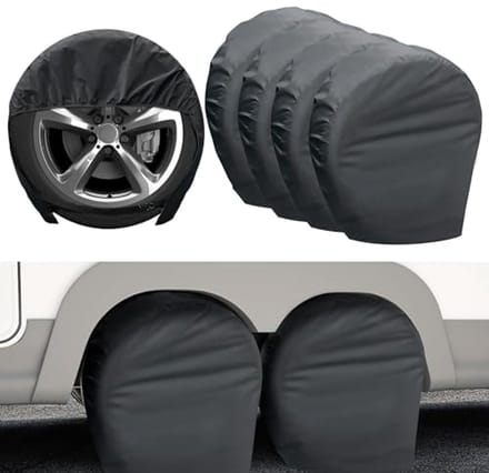 Robuuste Bandenhoezen voor Camper, Vrachtwagen en SUV - Waterdicht en Winddicht
