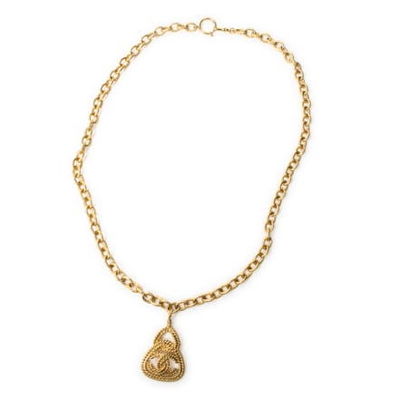 CC Rope Triangle Pendant Necklace   Ketting