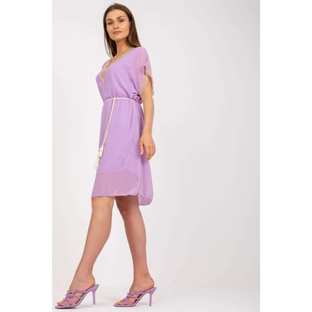 Lace Line Dress - Violet / One Size