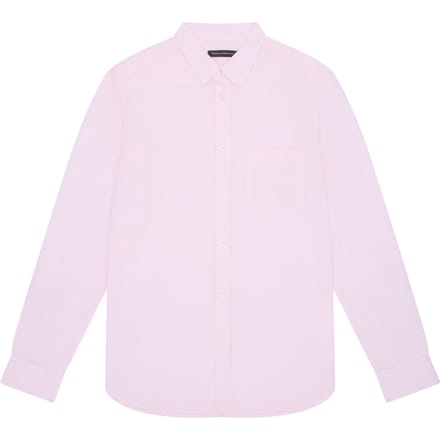 French Connection Linen 22 L/s Trim Soft Pink Maat: M | Casual Overhemden Outlet | Heren | Roze