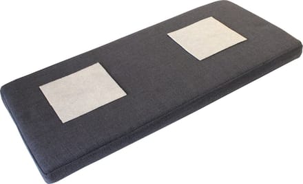 Germania Bankkussen 33x72x6 cm antracietkleurig