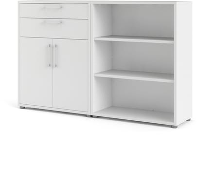 Giga Living Boekenkast Prima - Wit - 180x110x45cm