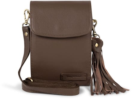 Bag2Bag - Bali - Crossbobytasje - Leer - Fudge