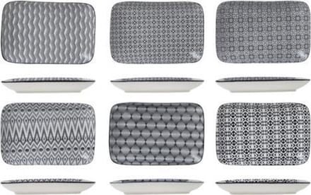 Cosy&Trendy Nikko Black Schotel - 26 cm x 17.5 cm - Set-6