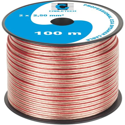 Cabletech KAB0360 - Luidsprekerkabel - 100m - 2x2,5mm CCA