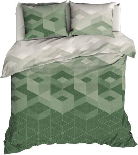 Romanette Wallis Dekbedovertrek - Extra breed - 260x200/220 cm - Mineral