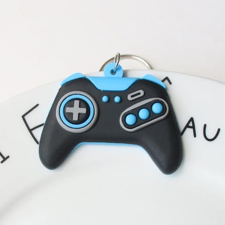 Porte-clés Manette de Console de Jeu Porte-clés de Voiture Anneau Cadeau Créatif, Noël gray