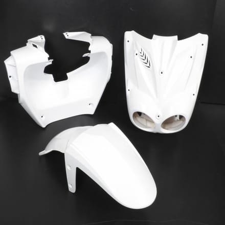 Kuipset TNT voor Scooter Yamaha 50 Slider vanaf 2004 7 delen wit Nieuw