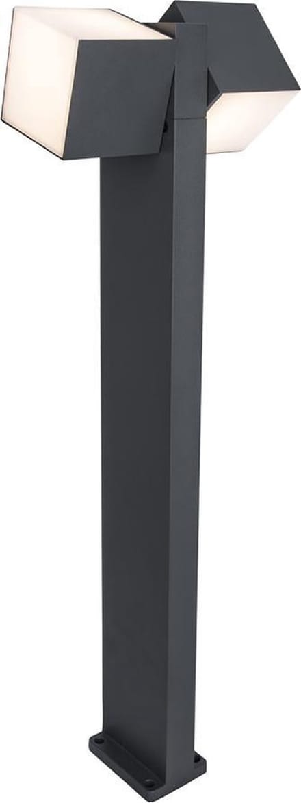 LUTEC Cuba - LED Padverlichting - 2 lampen - Donkergrijs