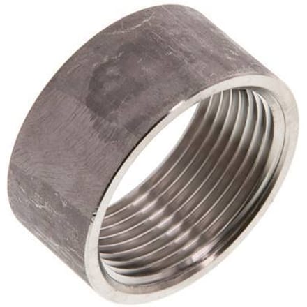 Rp 1 1/4'' x 48.3mm RVS Las uiteinde 40 Bar DIN 2986 - 22mm