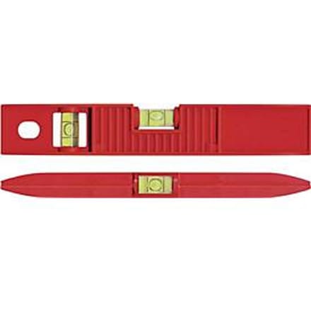 Waterpas TORPEDO 25cm ABS rood ± 1mm/m m.b.v. magneet BMI
