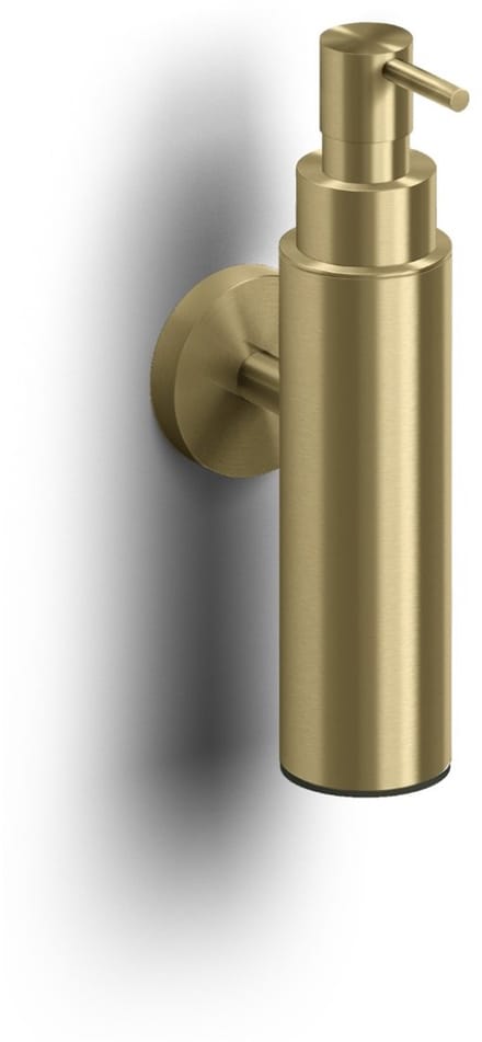 Clou Sjokker zeepdispenser, 100cc, wandmodel, goud geborst. PVD