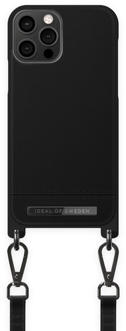 iDeal of Sweden Phone Necklace Case voor iPhone 12/12 Pro Onyx Black