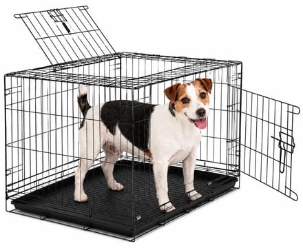 SMH LINE Hondenbench - Opvouwbaar - Bench - Hond / Kat - 90x57x64 cm - Zwart